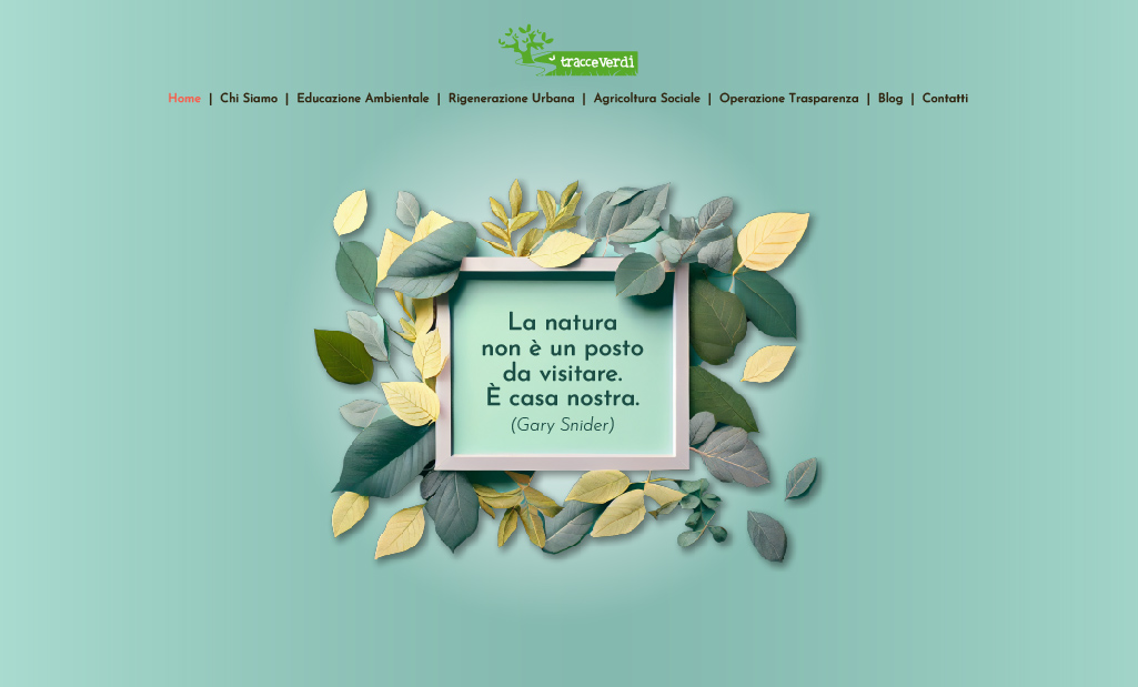 Tracce verdi - Effort Studio Bari-agenzia di comunicazione e pubblicità - realizzazione sito internet